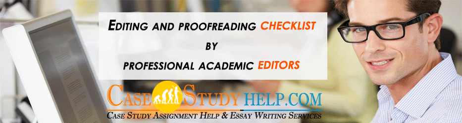 Editing and proofreading assignment checklist 