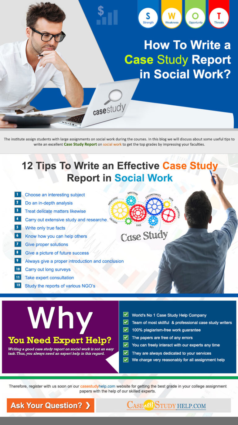 how do you write a social work case study