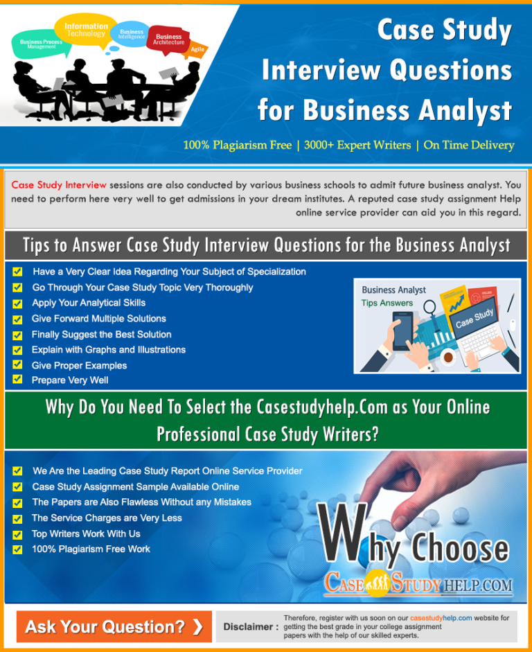 Case Study Interview Questions For Business Analyst