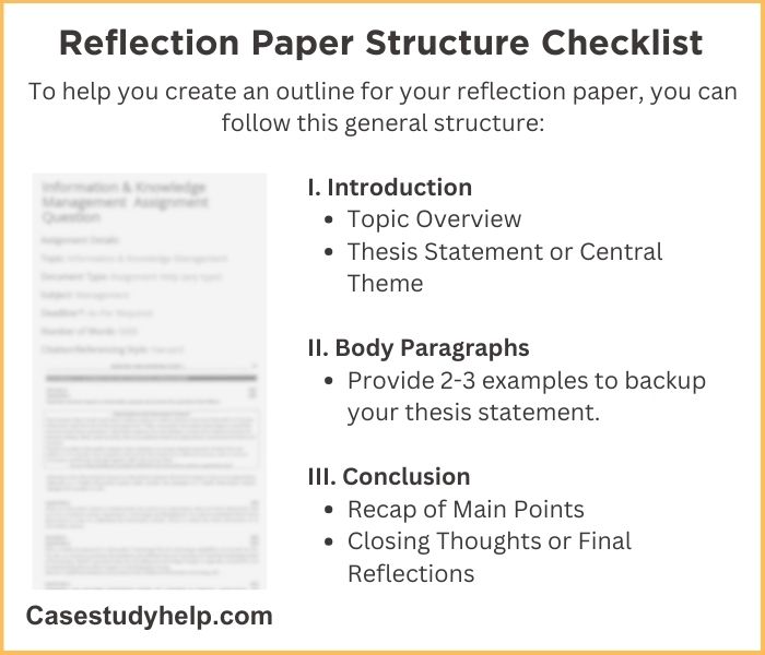 Reflection Paper Structure Checklist