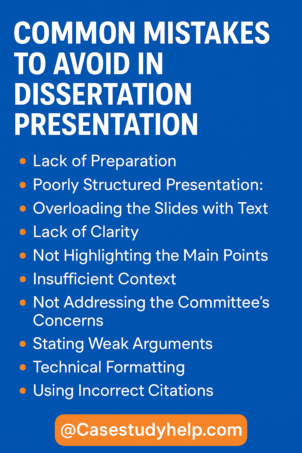 Common Mistakes to Avoid in Dissertation Presentation