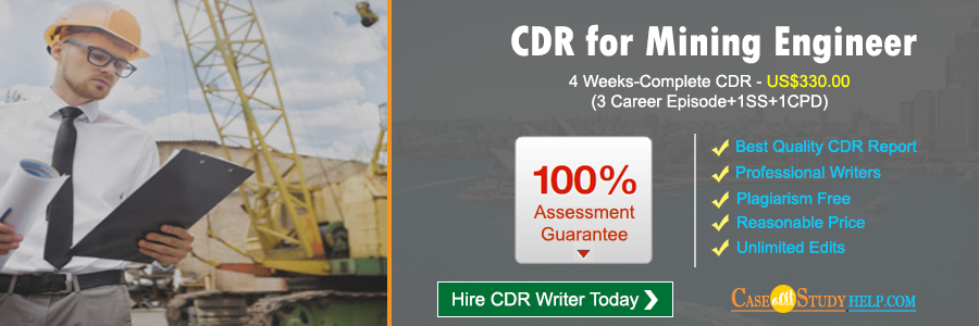CDR for Mining Engineer