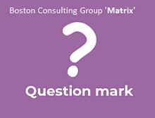 bcg matrix question mark example